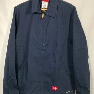 Dickies FR Workwear Jacket Men Small Blue Flame Resistant Twill Work 3259NB New